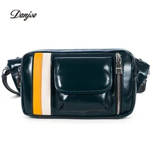 Натуральная кожа Danjue Мужская поясная сумка Лоскутная мужская сумка для телефона с ремнем масляная Вощеная кожаная мужская дорожная сумка для отдыха мужская сумка