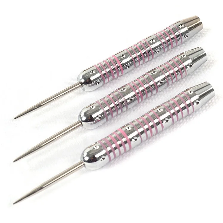 New CUESOUL 3pcs 23g 15.5cm Professional Steel Tip Darts With Needle Alloy Alu Dart Shaft Pink PET Flight|dart pink|darts sporttip remover |