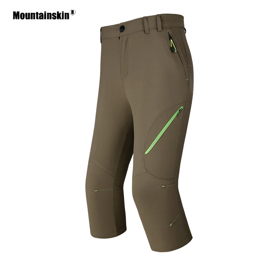 Mountainskin الرجال الصيف في الهواء الطلق الرياضة تسلق تنفس السراويل الرياضية التنزه الإرتحال تشغيل التخييم الذكور VA416
