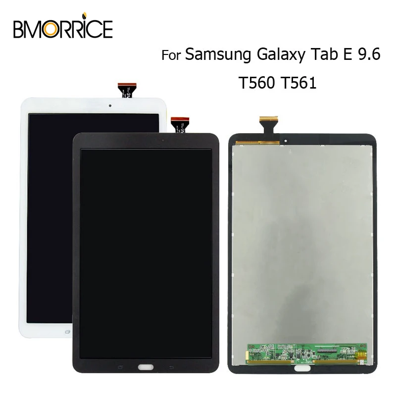

LCD Display For Samsung Galaxy Tab E T560 T561 SM-T560 SM-T561 Touch Screen Digitizer Tablet Assembly Black White 9.6