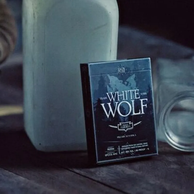 

Ellusionist Taboo Wine Series WHITE WOLF VODKA Magic Playing Cards Bicycle Poker Magic Props Magia Deck 1pcs Free Shipping