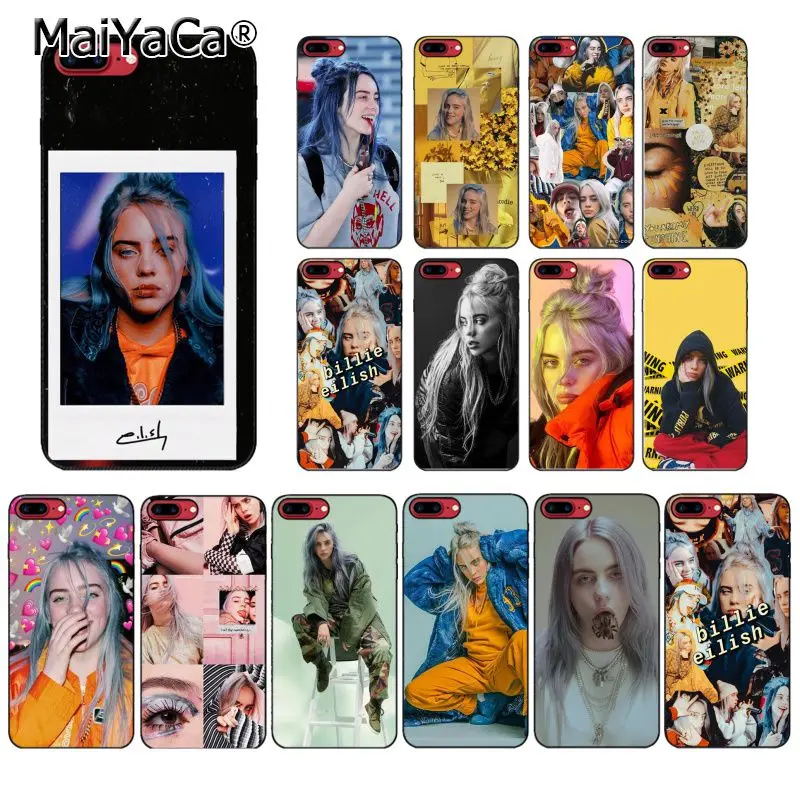 MaiYaCa Billie Eilish Горячая музыка певица звезда чехол для телефона для iphone 11 Pro 11Pro Max 6S 6plus 7 7plus 8Plus X Xs MAX 5 5S XR