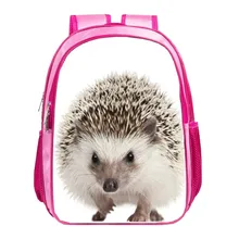 Impresión linda del erizo animal bolsa de Los Niños mochila de viaje de las mujeres niñas bolsos de escuela del bebé mochila para bolsas estudiantiles para niños 013