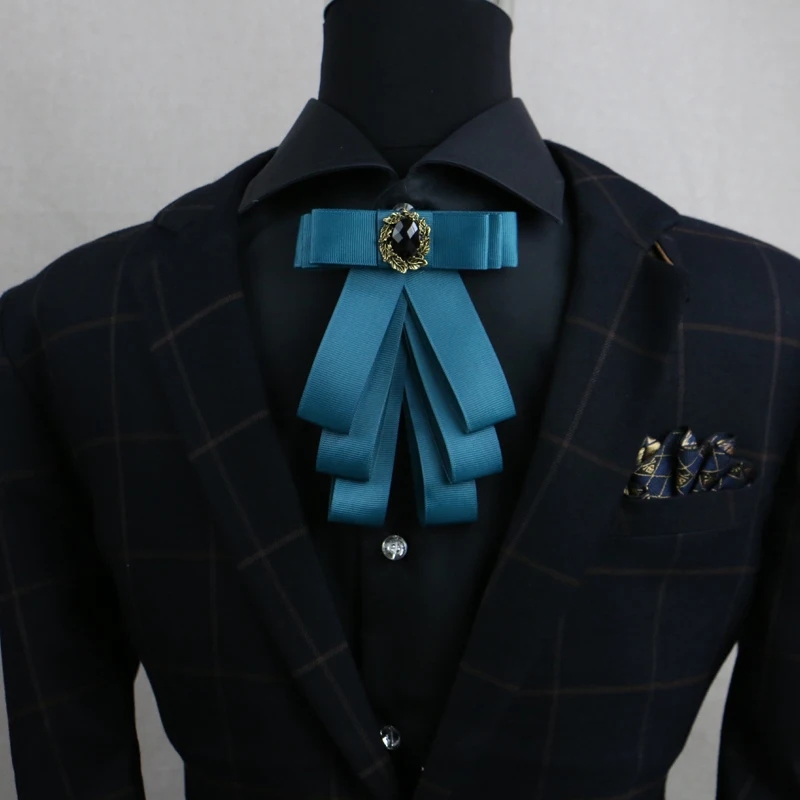 

Free Shipping new MEN's male Handmade British luxury tie suit collar groom Groomsmen collar bow tie multicolor flower headdress