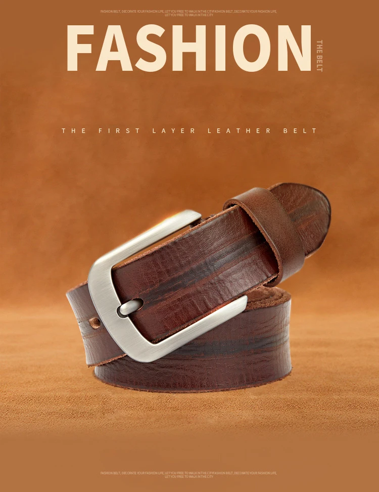Кожаный пояс Для мужчин высокое качество дизайнер коровьей пряжкой Роскошные Ремни для джинсы Винтаж классический Повседневное ремешок