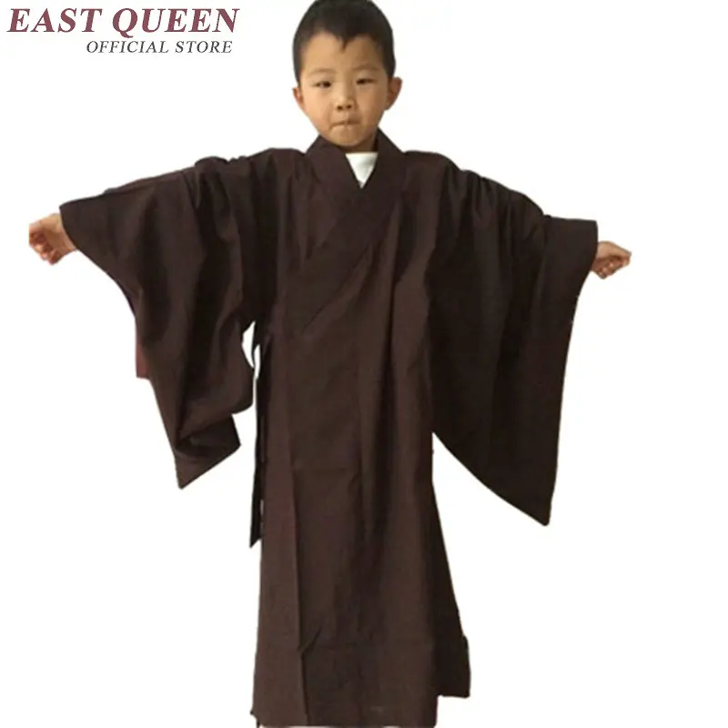 Buddhist monk robes for kids shaolin monk clothing for children shaolin robes child buddhist costume boys girls AA968