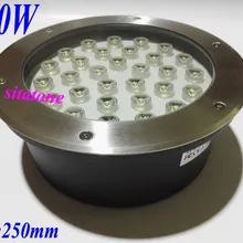 Круглый 30 Вт подземный свет Bridgelux 130lm/W AC85-265V 12 В 24 В 3 года гарантии