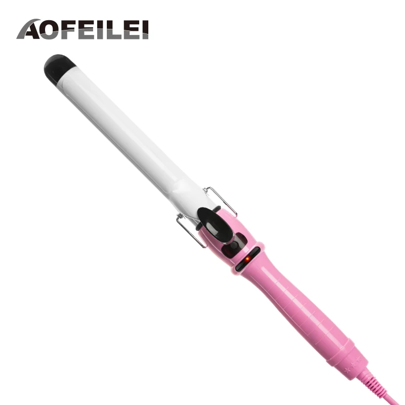 2017 Real Hair Curler Curlers Conical Curling Iron Single Tube Ceramic Glaze Pear Flower Cone Professional