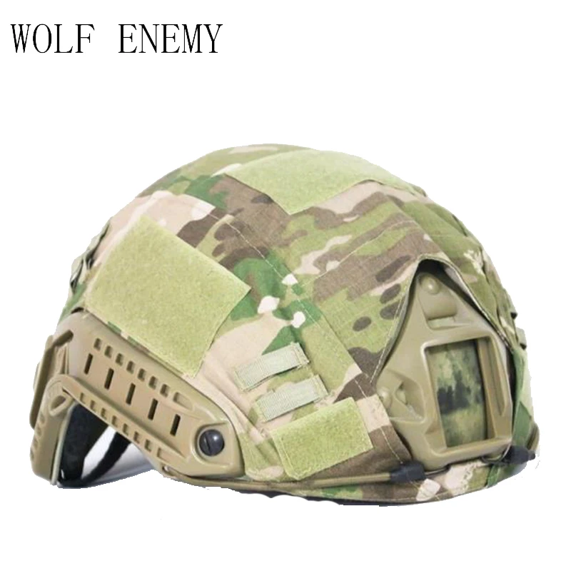 

WOLF ENEMY Airsoft Military Tactical Helmet Accessories Cover for Fast Helmet Cover BJ/PJ/MH Multicam/Typhon Camo