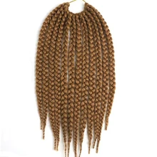 Feibin 6 упаковок косички для наращивания волос для черных женщин 3X Senegalese 18 дюймов синтетическое плетение волос-4
