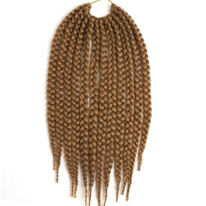Feibin 6 пакеты, коробки косы волос для черных Для женщин 3X Сенегальский 18 дюймов Синтетические плетение волос-4