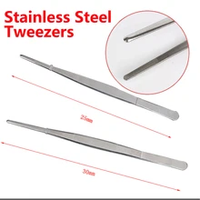 Kuaiqu Пинцет из нержавеющей стали Высокоточный бытовой медицинский пинцет длинный барбекю еда кухня сад барбекю еда пинцет