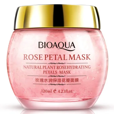 

BIOAQUA No Wash Rose Petal Sleeping Mask Cream Essence Moisturizing Night Cream Anti Aging Anti Wrinkle Nutrition Face Mask