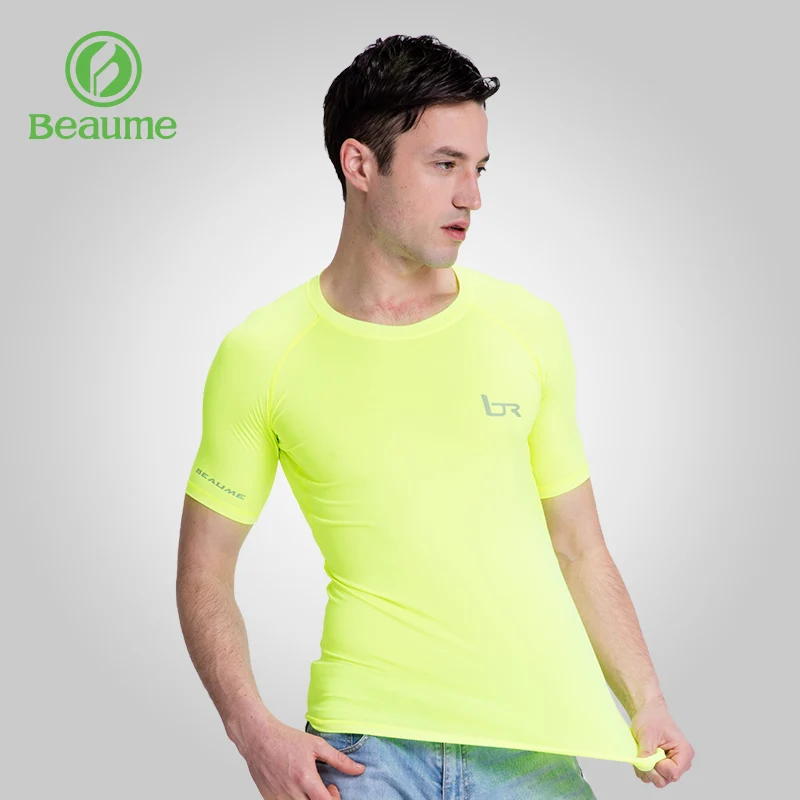 

Beaume Men's TShirts Quick Dry Short Sleeve Basic Sports Climbing T Shirts Summer O-Neck#FEA62125