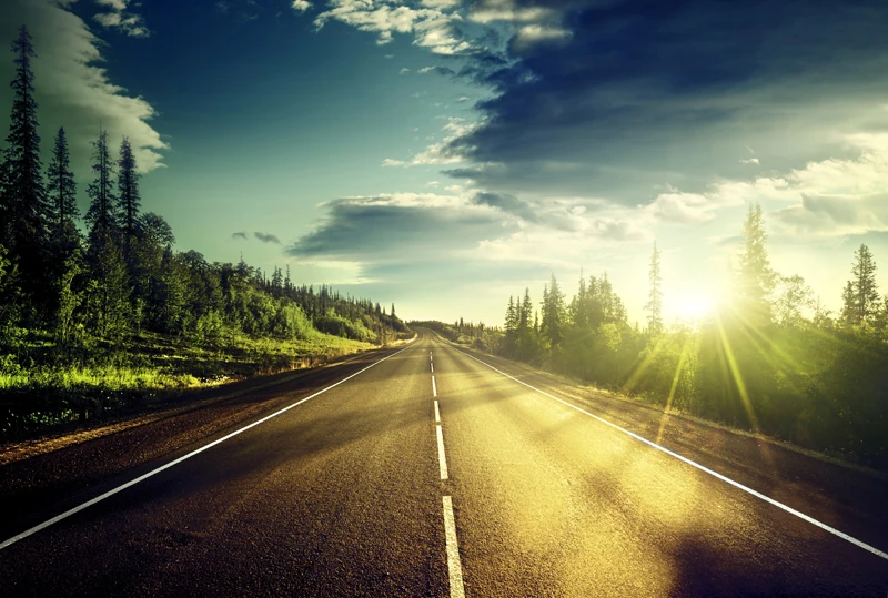 HUAYI suburbs landscape Backdrop road street backgrounds