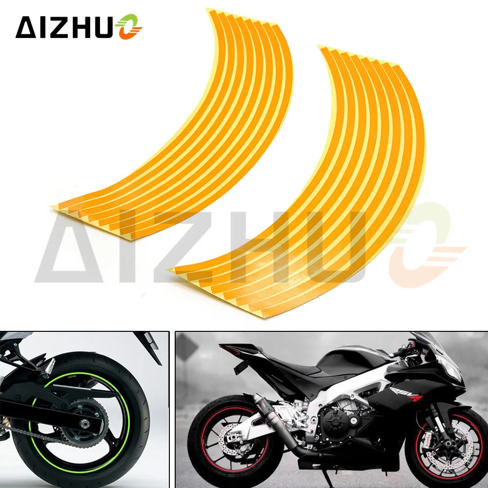 17inch/18inch wheel Strips Motorcycle Reflective Wheel Sticker for KTM EXC 125 200 250 300 350 400 450 500 525 530 Honda MSX125