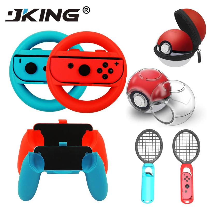 

9 in 1 Controller Grips Joy-Con Case For Nintend Switch Joy Con Handle NS N-Switch Game Console Accessories Kit Elf ball bag