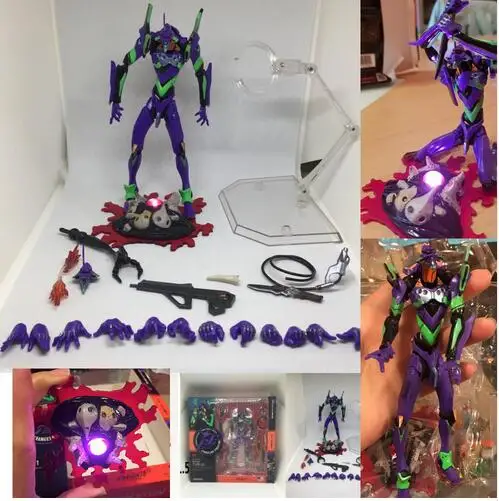 

Evangelion Evolution EVA LED light Figure Series Test Type-01 PVC Action Figure Collectible Model Toys Gift