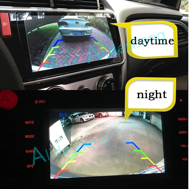 Yes видео линия автомобиля камера заднего вида резервного копирования изображения парктроник CCD светодиодный HD светильник водонепроницаемый ночное видение