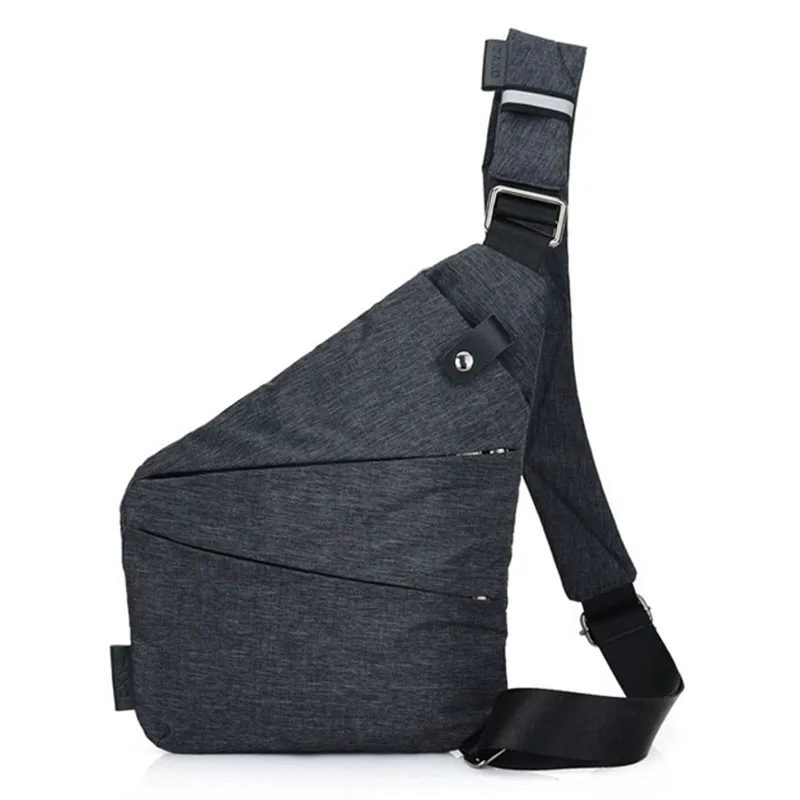 Men Chest Bag Sling Single Shoulder Strap Back Pack Bag Polyester