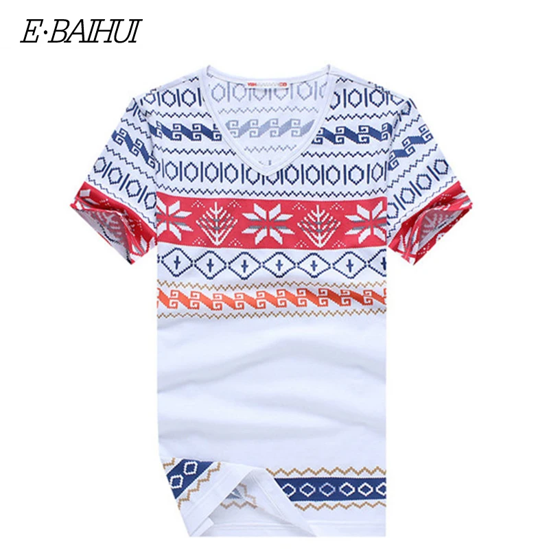 

E-BAIHUI summer style mens t shirts fashion printing Clothing Swag Men brand T-shirts Camiseta Tee Skate Moleton t shirt Y026