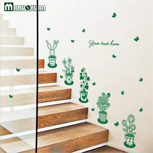 Décoration Murale Usine Vert En Pot En Verre Du Cabinet Portes Et