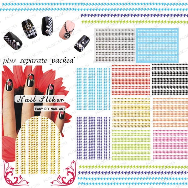 

BeautyNailArt  50Sheet/LOT 3D Swallow gird Nail Art Sticker lace sticker Decal sticker for nail accessories nail design