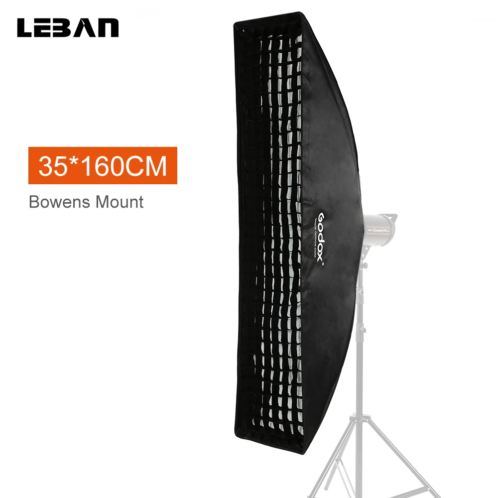 

Godox 35*160cm 14"x 63" Grid Honeycomb Softbox Bowens Mount for Studio Strobe Flash Light