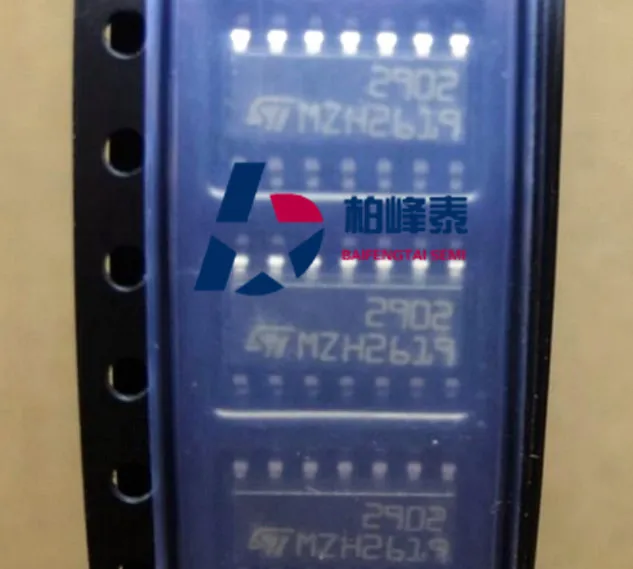 

LM2902DT silkscreen: 2902 SOP-14 four-way amplifier importgenuine can be shot directly