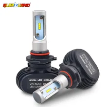 Led H1 H3 H4 H7 H11 H8/H9/9005/HB3 9006/HB4 Lâmpada Do Farol 50 Watta 8000LM 6000 K S1 Automóvel Lâmpada 12 V Luz de Nevoeiro