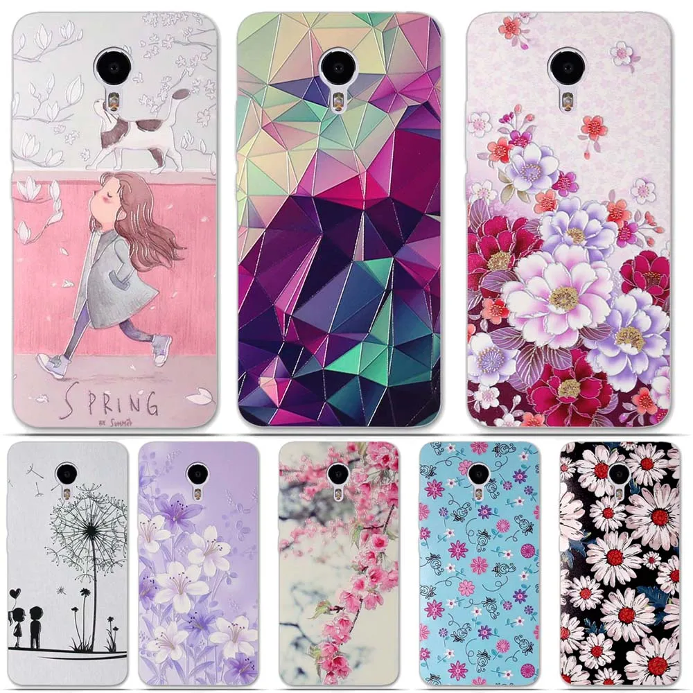 

Soft TPU Back Case for Meizu M3 Note Case Cover for Meizu M3 Note Phone Cases Silicon Bag Luxury 3D Relief Printing M3note Cover