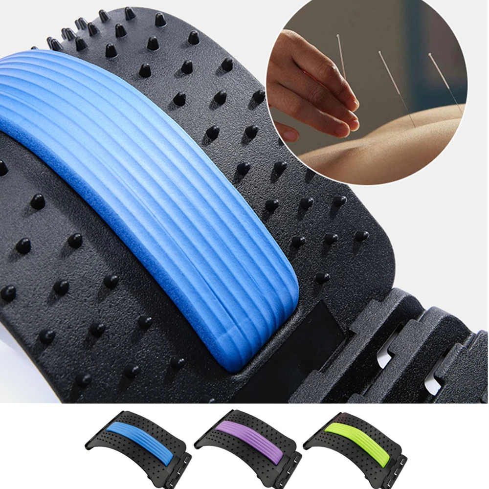 

Back Stretch Abdominal Massager Stretcher Acupuncture Set Up Benches Lumbar Support Relaxation Spine Pain Relief Corrector