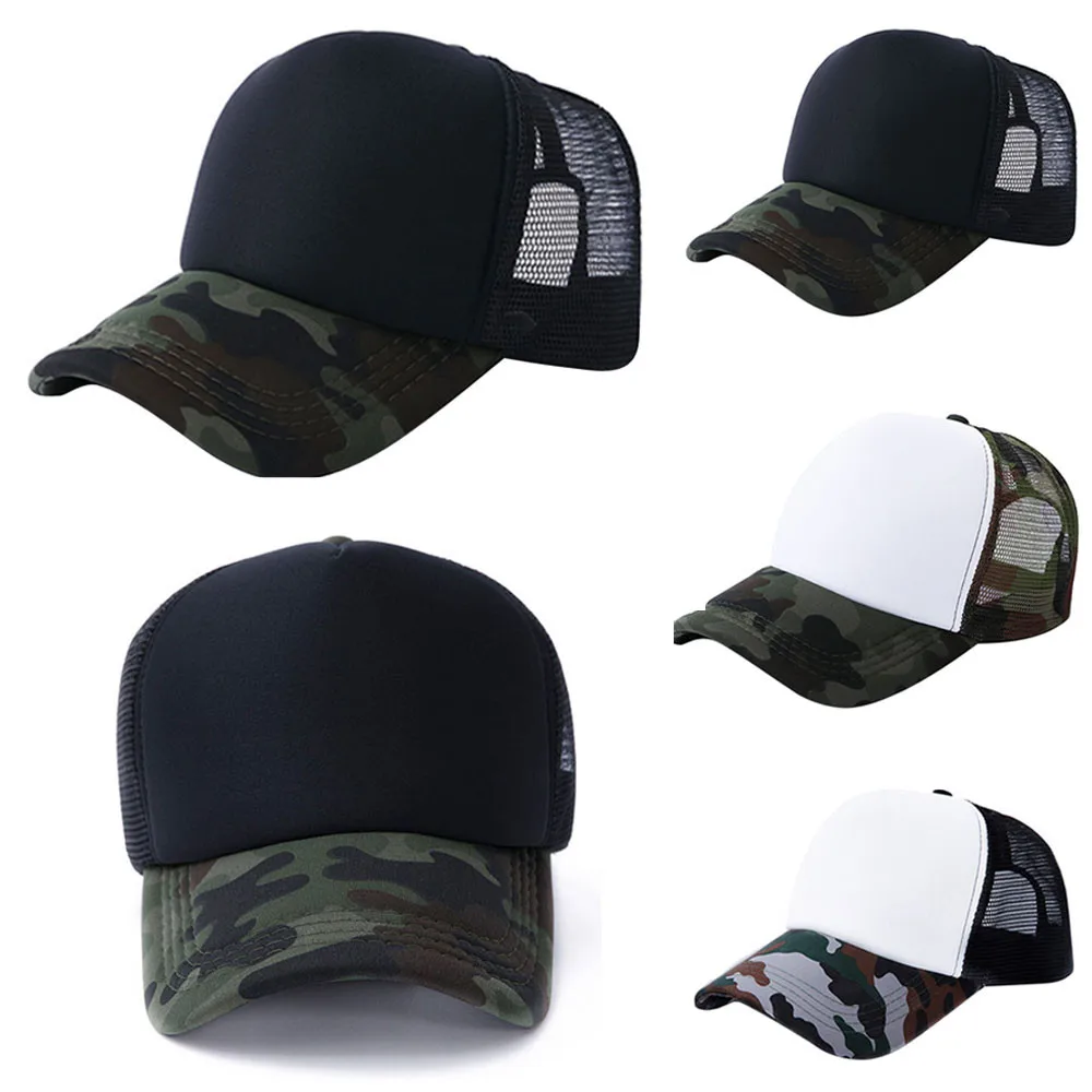 

feitong 2018 High Quality Fashion Unisex Camouflage Mesh Baseball Cap Hat Blank Visor Hat Adjustable Gift