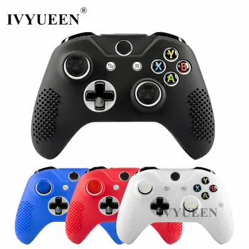 

IVYUEEN 2 x Soft Anti-Slip Silicone Rubber Skin Case Cover for Xbox One X S Slim Controller + 4 x Thumb Sticks Grips Caps