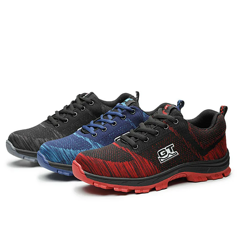 

Mens Steel Toe Caps Work Safety Shoes Big Size Breathable Comfort Construction Site Factory Tooling Security Low Boots XX-414