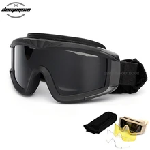 Открытый страйкбол тактические очки глаз защиты Кемпинг Велоспорт Туризм Стрельба Спортивные очки армии Пейнтбол солнцезащитные очки
