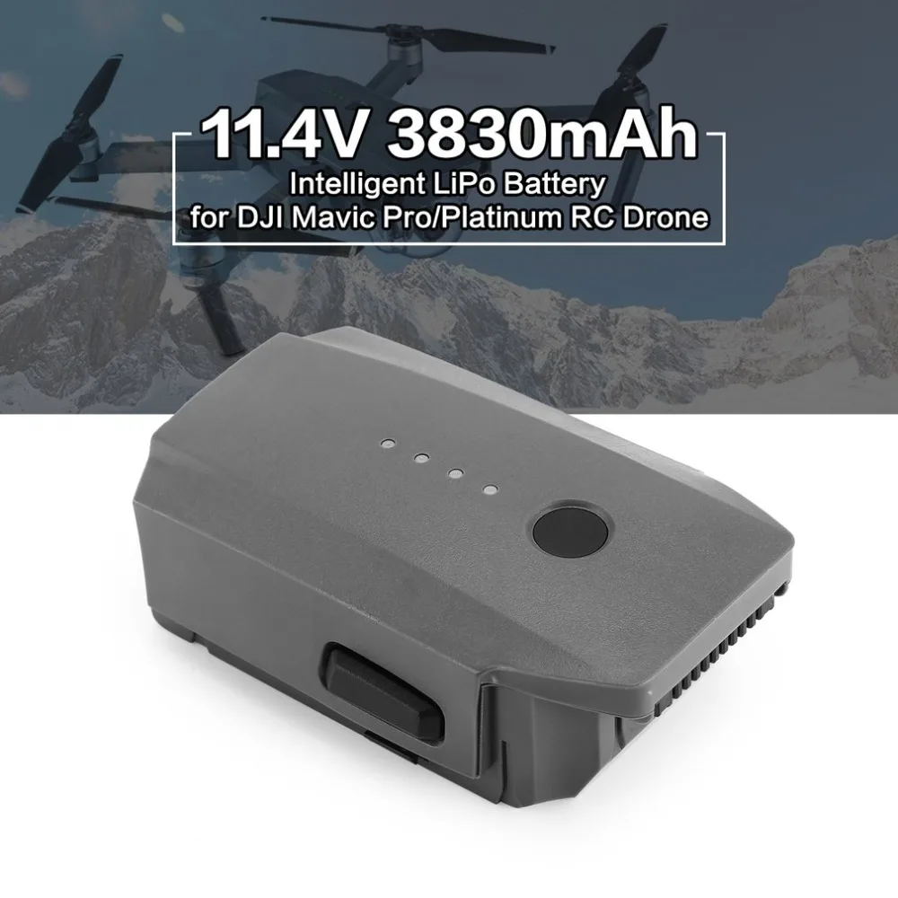 Аккумулятор для дрона DJI Mavic Pro 11,4 V 3830mAh высокоэнергетическая батарея LiPo 3S портативная интеллектуальная запасная Замена для дрона fly