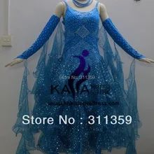 KAKA DANCE B1410, стиль! Bule color стандартное платье для танцев танцевальное платье, вальс-конкурс платье, женское, бальное платье для танцев