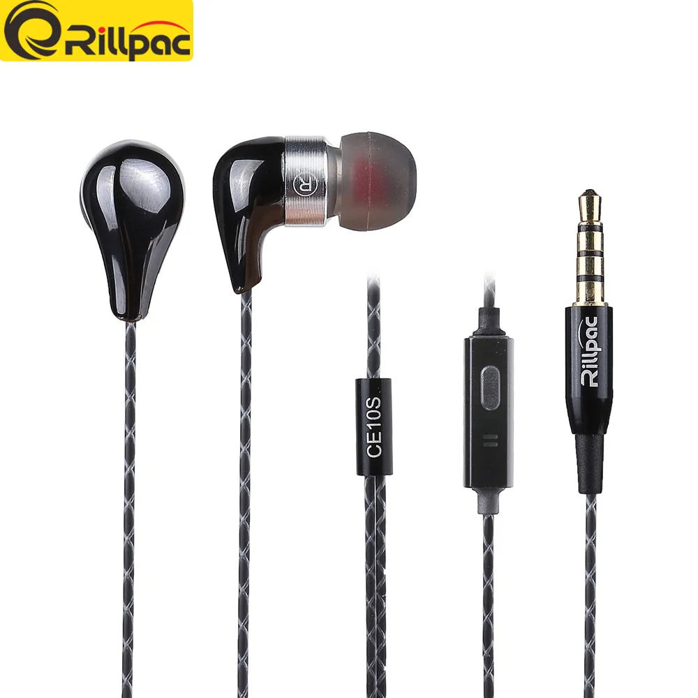 Rillpac CE10S With Mic and Remote Noise Isolating In Ear Hifi Stereo Earphones for all font
