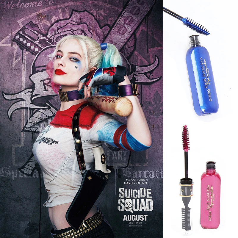 Squad Harley Quinn Hair Color Diy Chalk Powder With Comb Squad Harley Quinn Hair Color