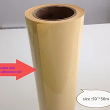 5"* 50 м двухсторонний липкий ролик для светового короба с супер прозрачным