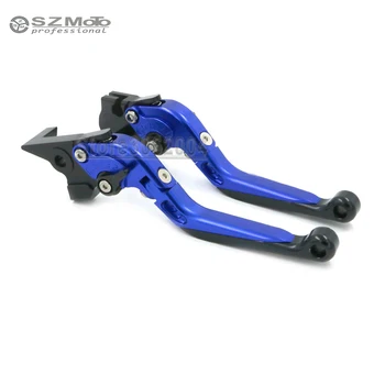 

For YAMAHA TDM900 TDM 900 2012-2014 2013 Front Rear Brake Lever Motorcycle Adjustabale Folding Extendable With Logo Blue Red