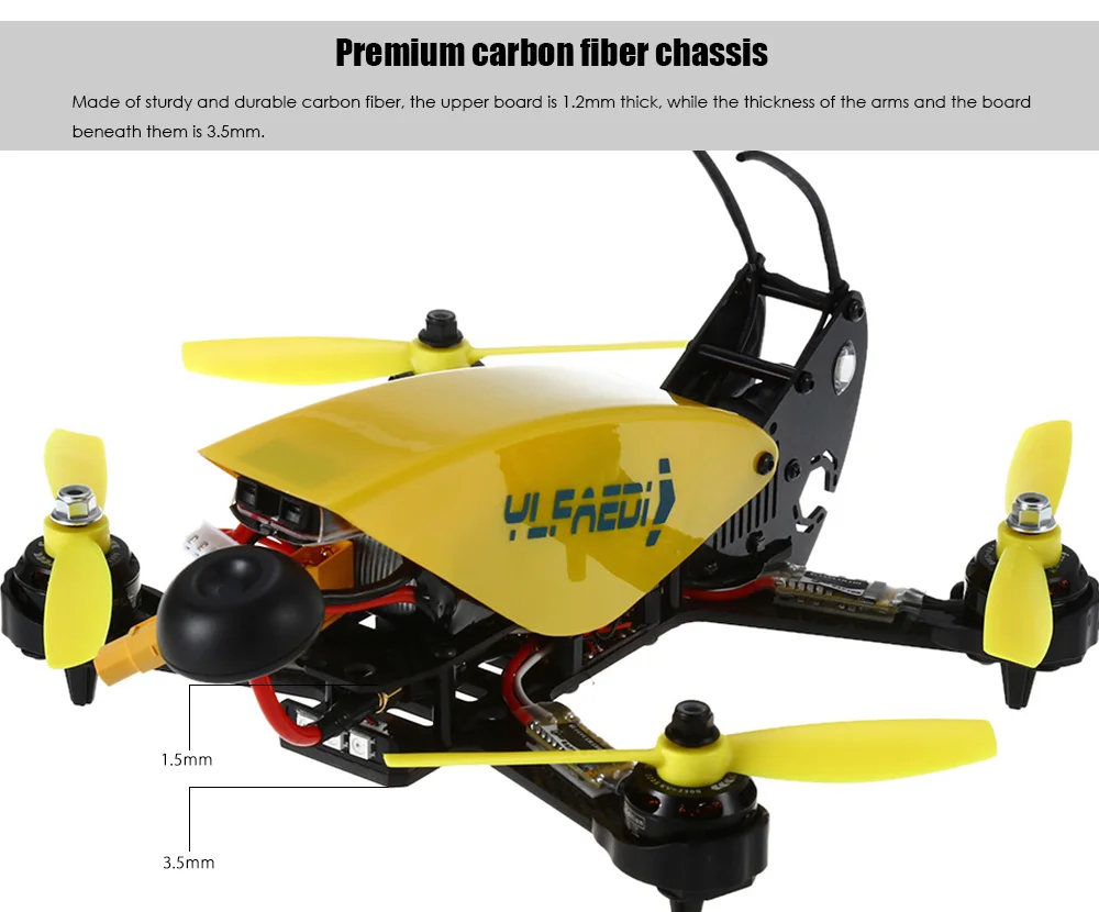 Ideafly Grasshopper F210 5.8G FPV 230km/h Professional Racing Drone - ARF
