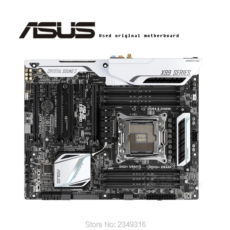 

For ASUS X99-PRO Used original motherboard Socket LGA 2011-3 V3 DDR4 X99 Desktop Motherboard
