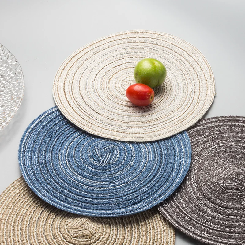 JueQi 1pcs Placemats PVC Placemat Bar Mat Plate Mat Table Mat Set Kitchen Hot Pads