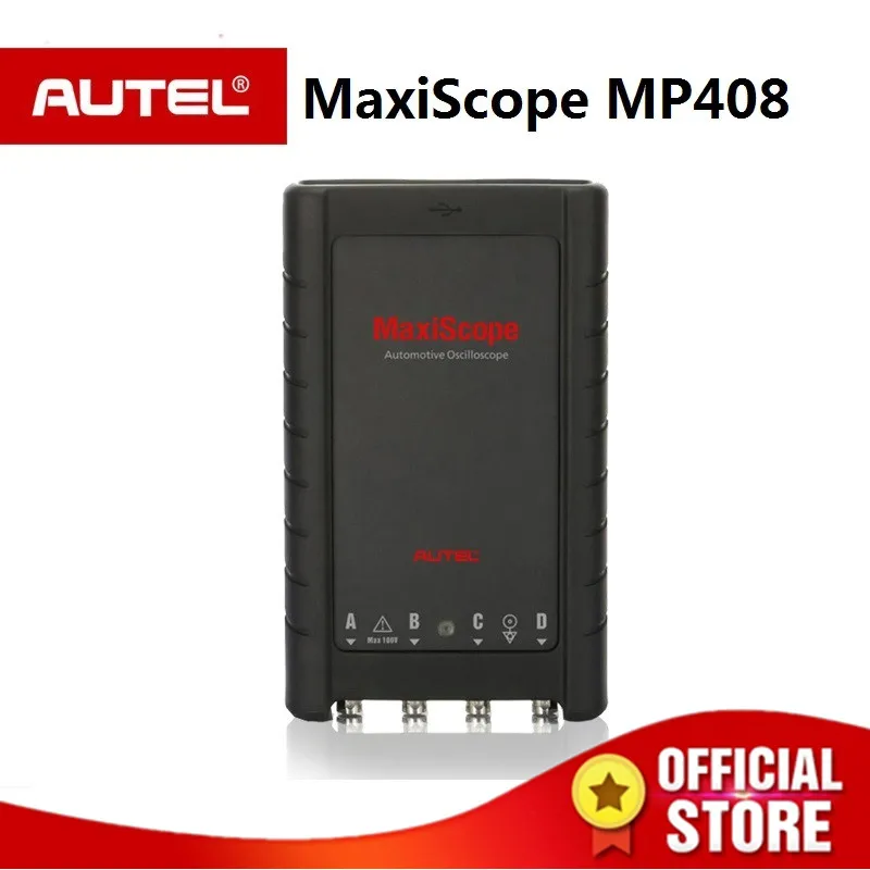 AUTEL MaxiScope MP408 Basic Kit 4 channel automotive oscilloscope work with PC & Maxisys Reads and displays electrical signals AUTEL MaxiScope MP408 Basic Kit 4 channel automotive oscilloscope work with PC & Maxisys Reads and displays electrical signals