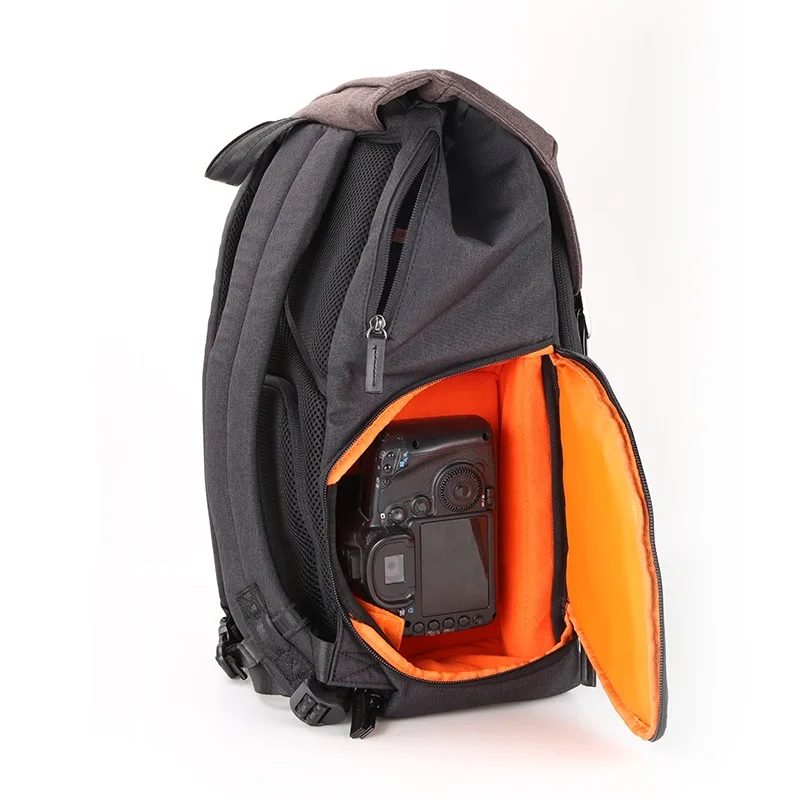 Большой емкости Холст водонепроницаемый w дождевик фотографии камера рюкзак подходит 15.6in тренога для ноутбука Повседневная Путешествия