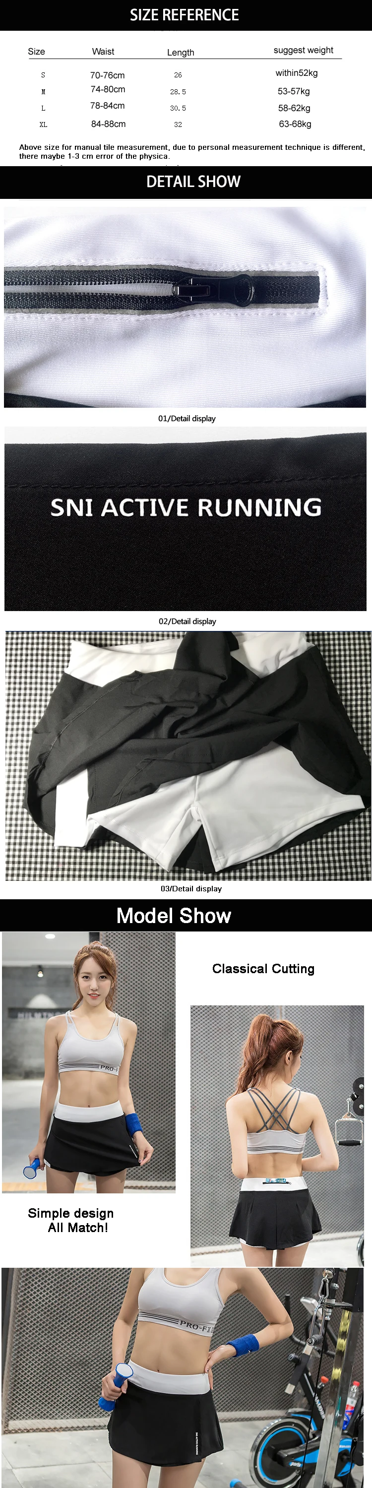 Женские теннисные шорты, брендовые летние короткие юбки 2 в 1 ...