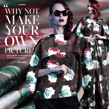 

Classical oil painting art digital printing silk fabric cheongsam dress wild silk fabrics wholesale high quality silk cloth