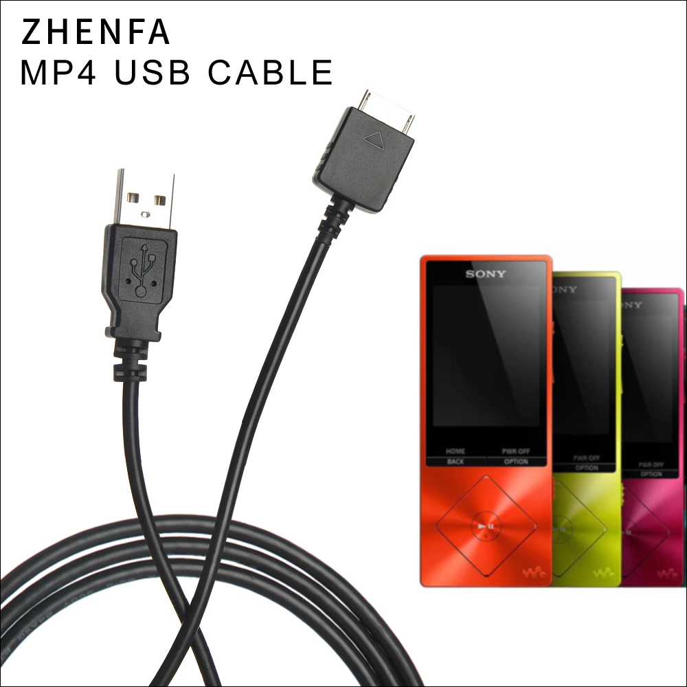 Зенфа USB синхронизации передачи данных зарядное устройство кабель для передачи данных для Sony Walkman MP3 MP4 плеер NWZ-S616F NWZ-S618F NWZ-E436F NWZ-E438F провод шнур
